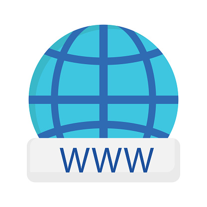 Domain name www world wide web icon